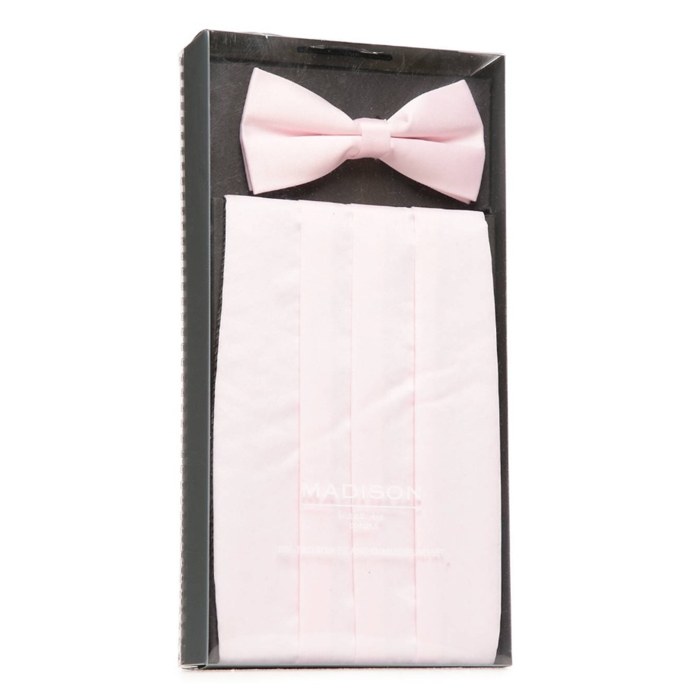 Madison Pre-Tied Cummerbund and Bow Tie Set